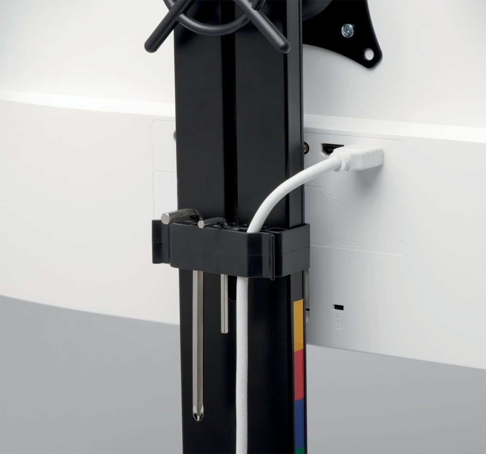 Suport monitor smartfit brat ajustabil fixare pe birou negru kensington [5]