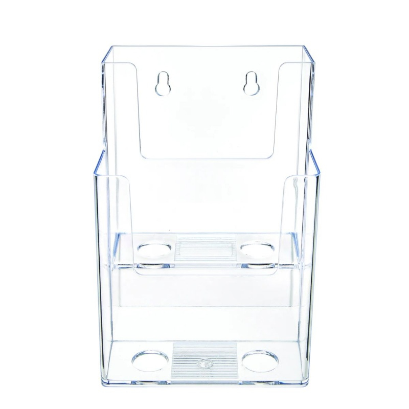Suport plastic Deflecto, LHPA421, A4, 2 compartiment, pentru cataloage, reviste [4]