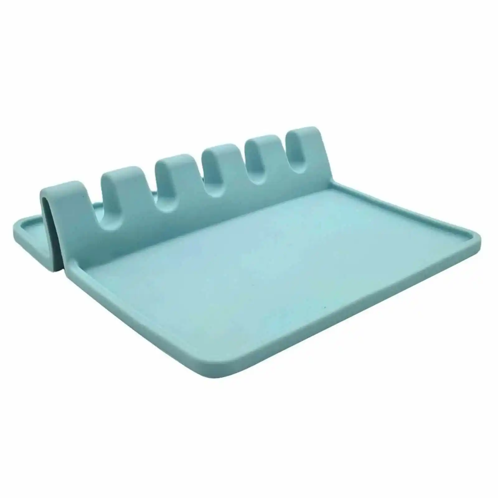 Suport tacamuri din silicon, 5 fante, Turcoaz - Micostore.ro [2]