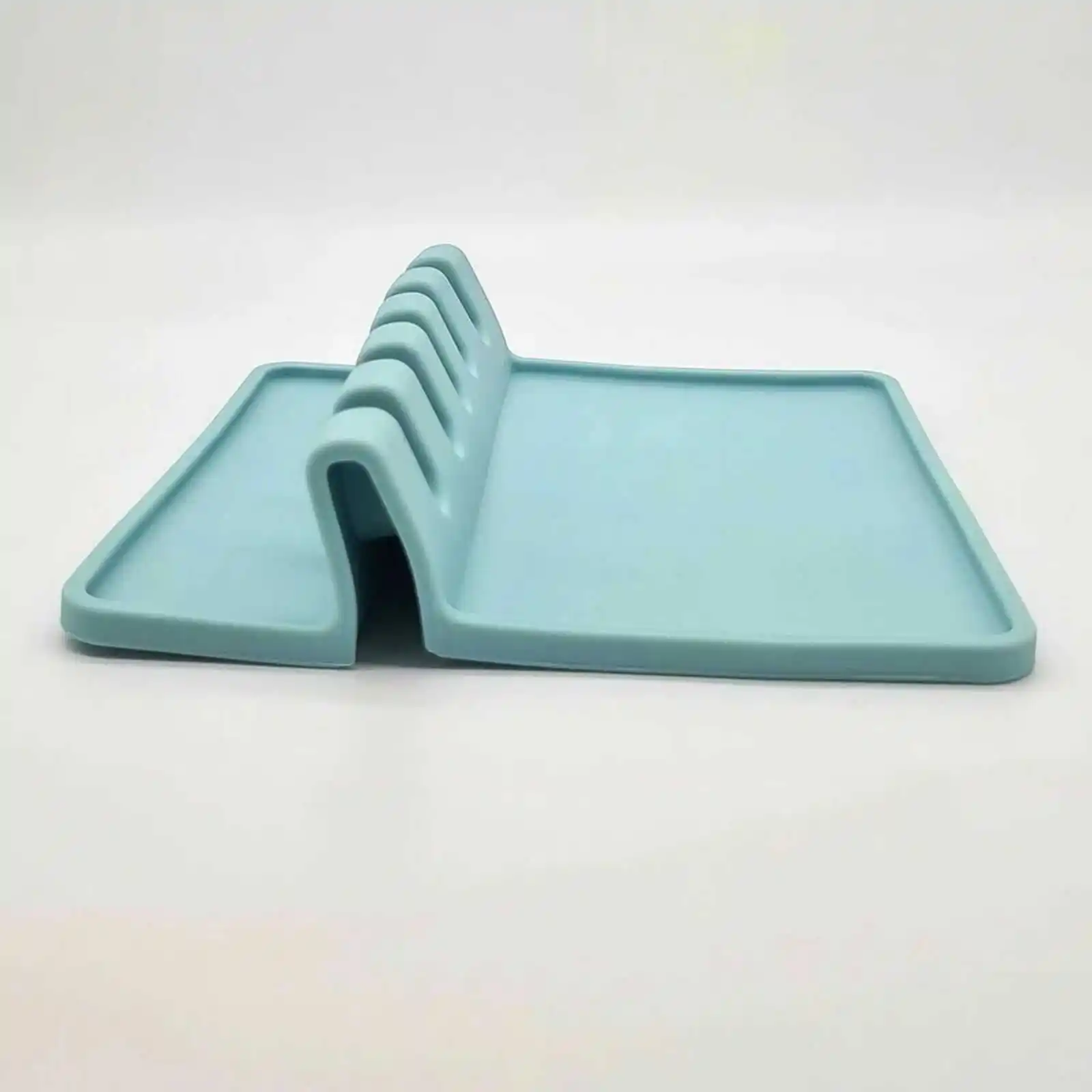 Suport tacamuri din silicon, 5 fante, Turcoaz - Micostore.ro [5]