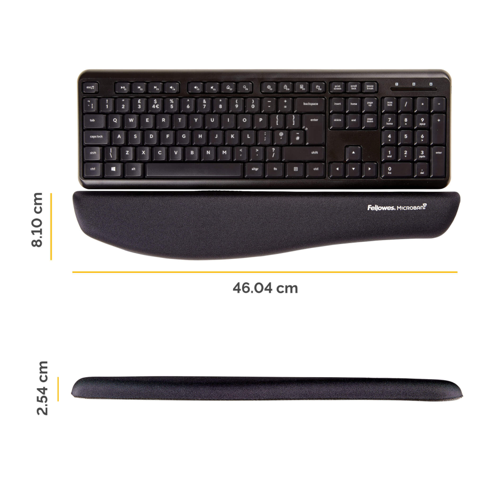 Suport tastatura si incheieturi negru gel fellowes [2]