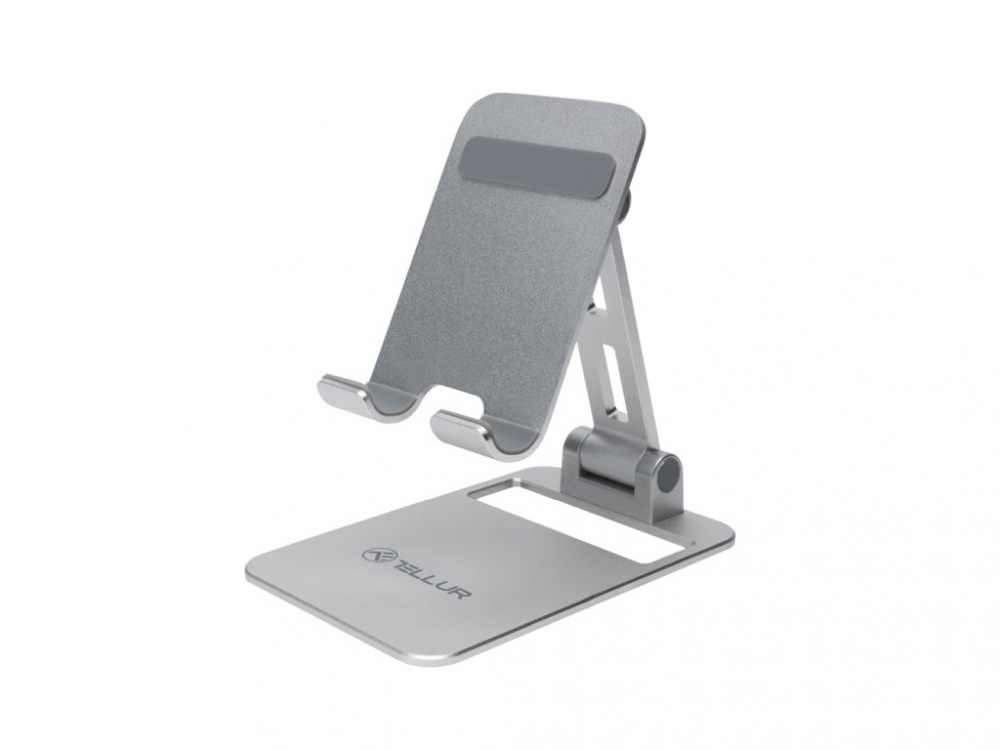 Suport Telefon Birou Tellur, Aluminiu, Argintiu [1]
