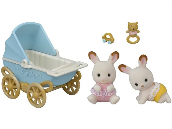 Sylvanian Families-Set Carucior Iepurasi Gemeni [1]