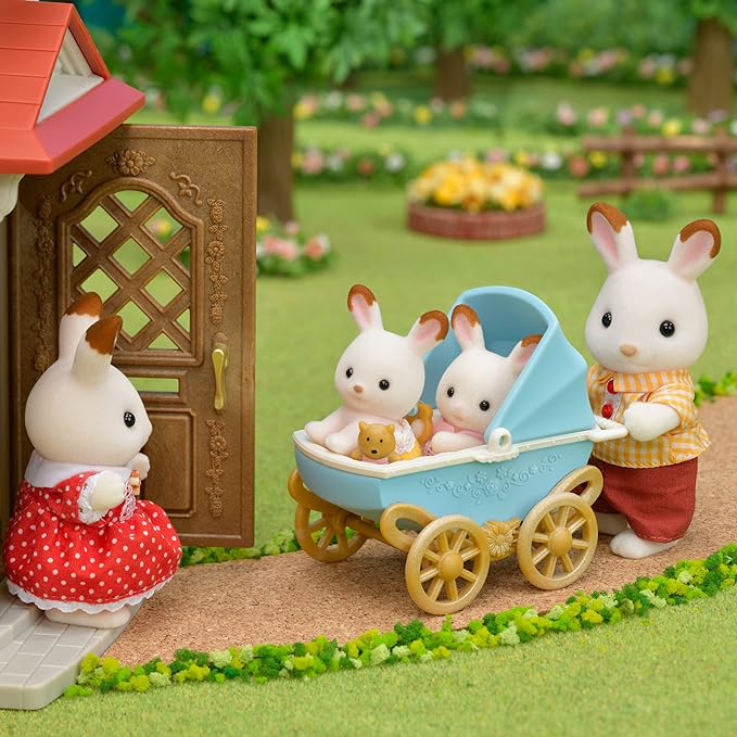 Sylvanian Families-Set Carucior Iepurasi Gemeni [4]