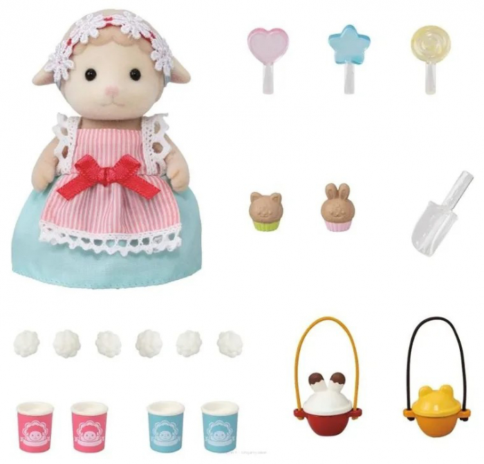 Sylvanian Families - Set Stand Tricicleta pentru Popcorn [6]