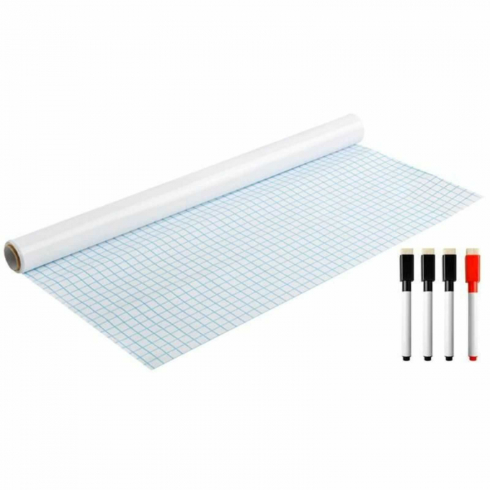 Tabla de Scris, Autocolanta, Whiteboard de Tip Tapet Sticker de Lipit pe Perete [7]