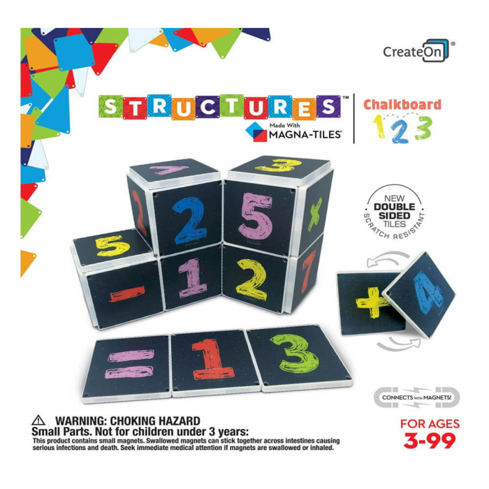 Joc de constructie magnetic ⭐ Magna-Tiles Structures Tabla 123 [2]
