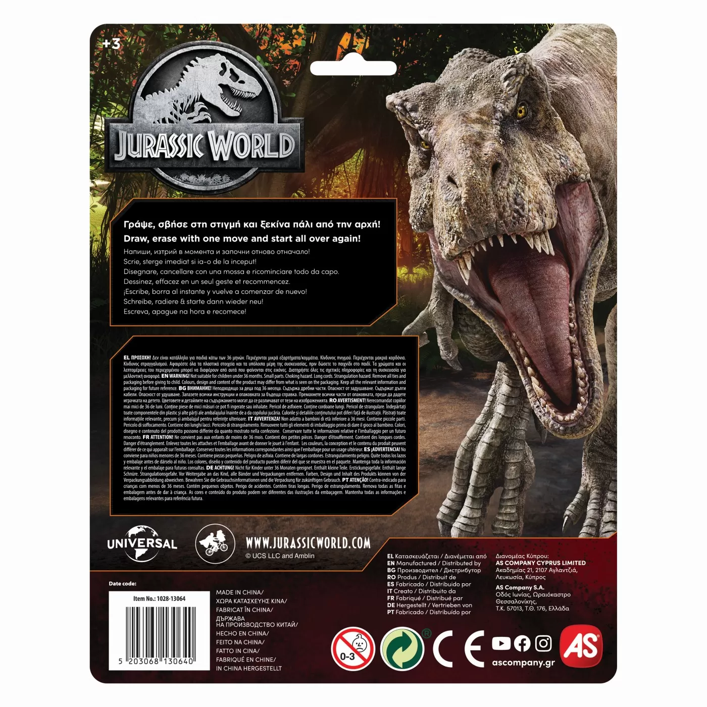 Tabla de scris sau desenat Jurassic World Magic Scribbler Travel, varsta de la 3 ani la 5 ani [4]