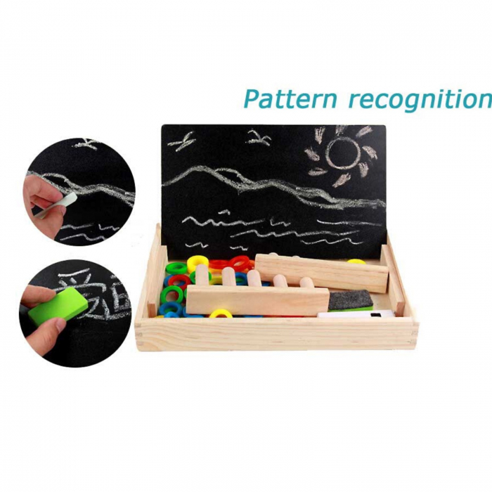 Tabla educativa Montessori matematica, asocieri culori si forme. [5]