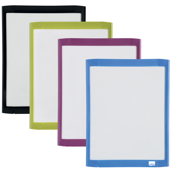 Tabla magnetica 21*28 cm + accesorii alba rama color nobo [1]