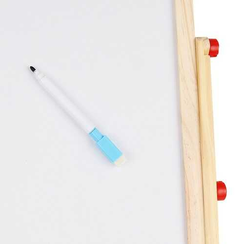 Tabla magnetica copii, de scris, cu doua fete, din lemn, Educativa, cu Suport si Accesorii, Abac, 67 x 41 x 32 cm [7]