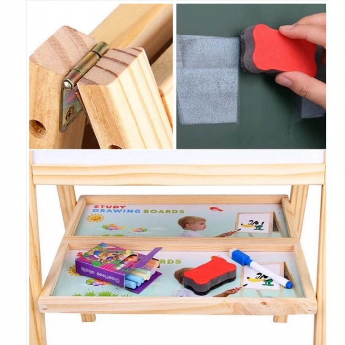 Tabla Magnetica Educativa pentru copii cu doua fete, litere, cifre [5]