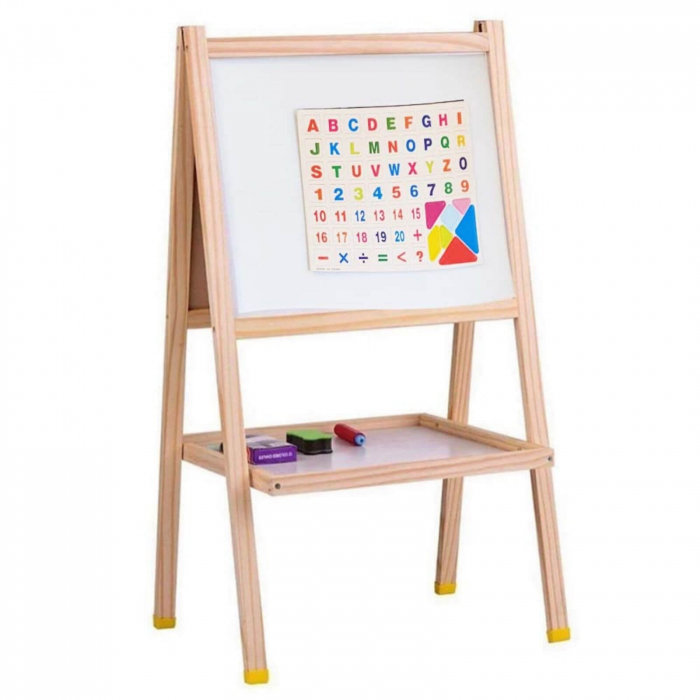 Tabla Magnetica Educativa pentru copii cu doua fete, litere, cifre [3]