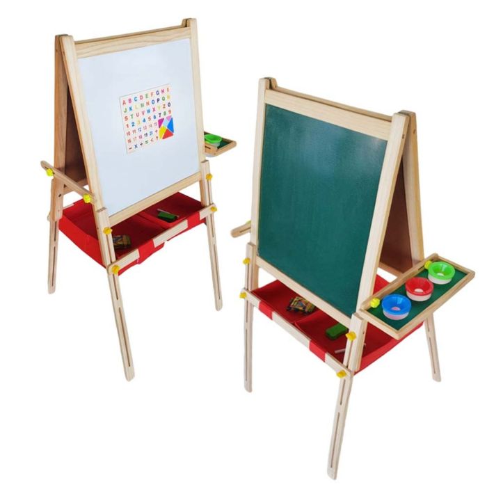 Tabla magnetica pentru copii, din lemn, cu 2 fete - Micostore.ro [2]