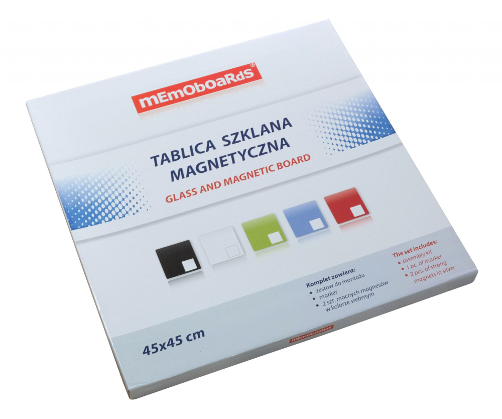 Tabla magnetica sticla 45*45cm verde memoboards [3]