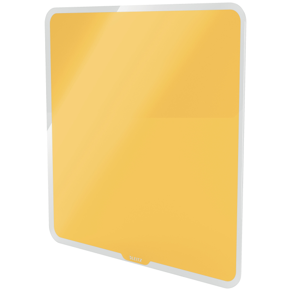 Tabla magnetica sticla 45 x 45 cm galben chihlimbar cosy leitz [3]