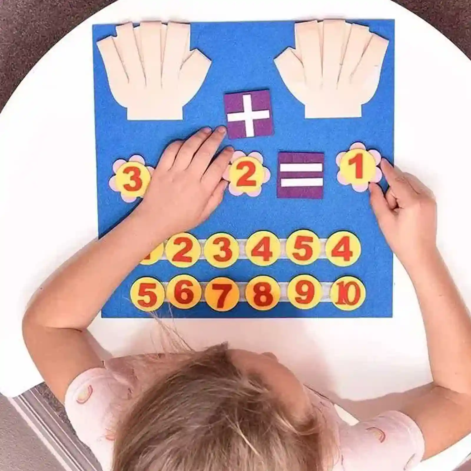Jucarie din pasla, matematica, Numara pe degete, 20 piese [5]