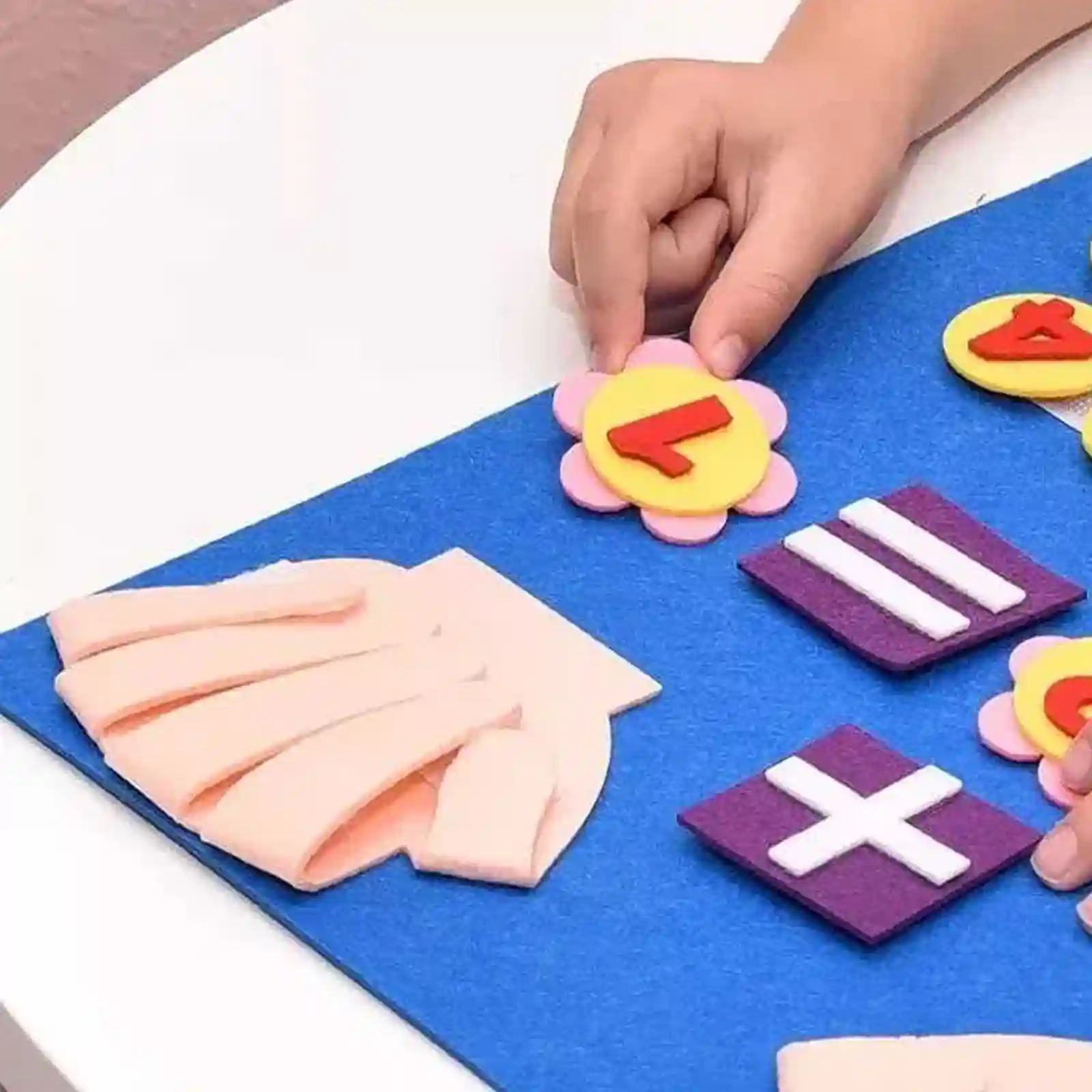 Jucarie din pasla, matematica, Numara pe degete, 20 piese [4]