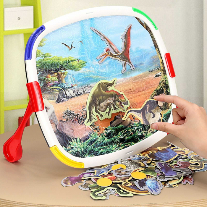 Tabla Magnetica pentru Desen si Joc Puzzle Dinozauri [2]