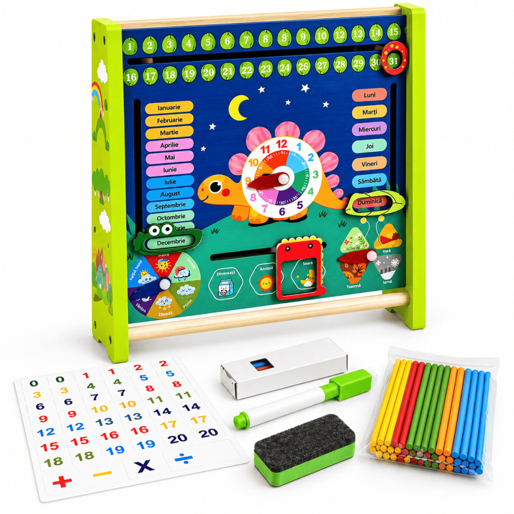 Tablita multifunctionala cu abac si calendar cu activitati in limba romana [2]