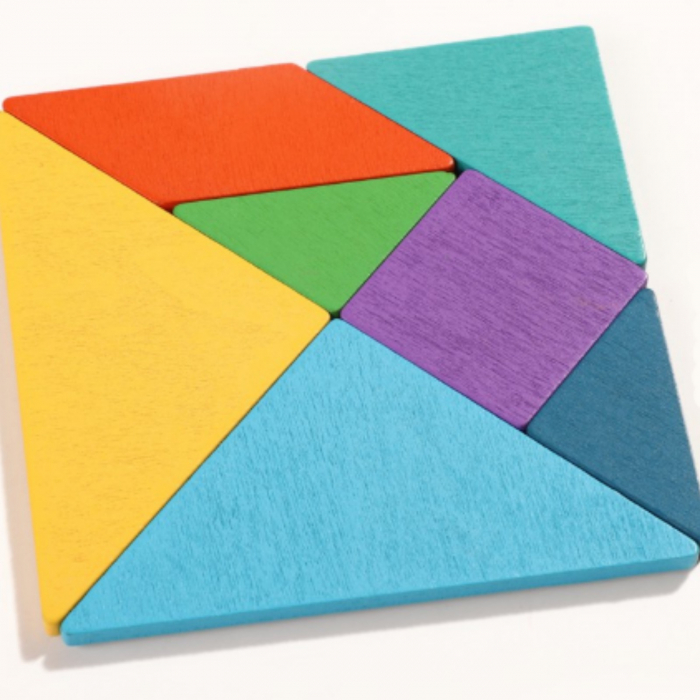 Jucarii Magnetice - Joc Tangram Magnetic cu 7 piese. [8]