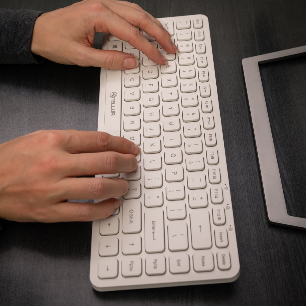 Tastatură fără fir Tellur, Mini, Alb [6]