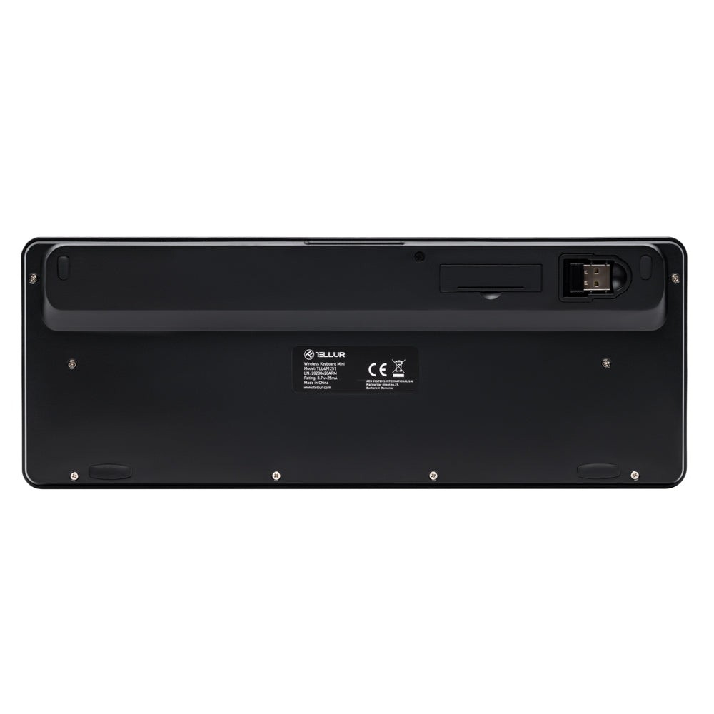 Tastatură fără fir Tellur, Mini, Negru [9]