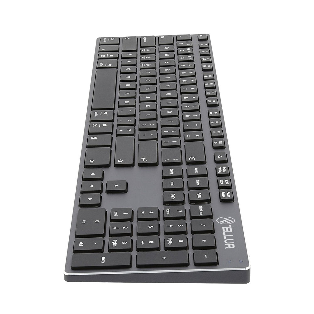 Tastatură fără fir Tellur Shade, Bluetooth, US, Alu, Gri Negru [5]