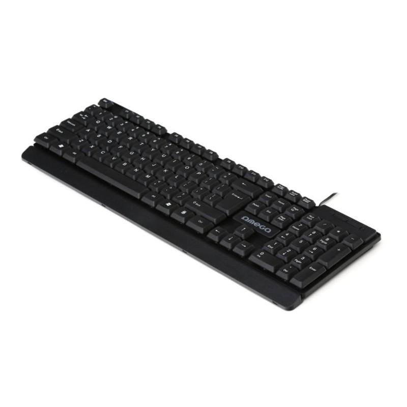 Tastatura Omega Ergonomic OK055B, USB, design modern, cablu 1.5m, negru [2]