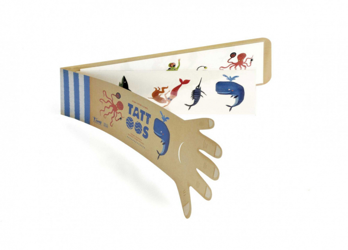 Tatuaje marinari si sirene, ocean, lavabile, non alergice, varsta 3 - 6, 6 - 9 ani, Baiat, Fata [2]