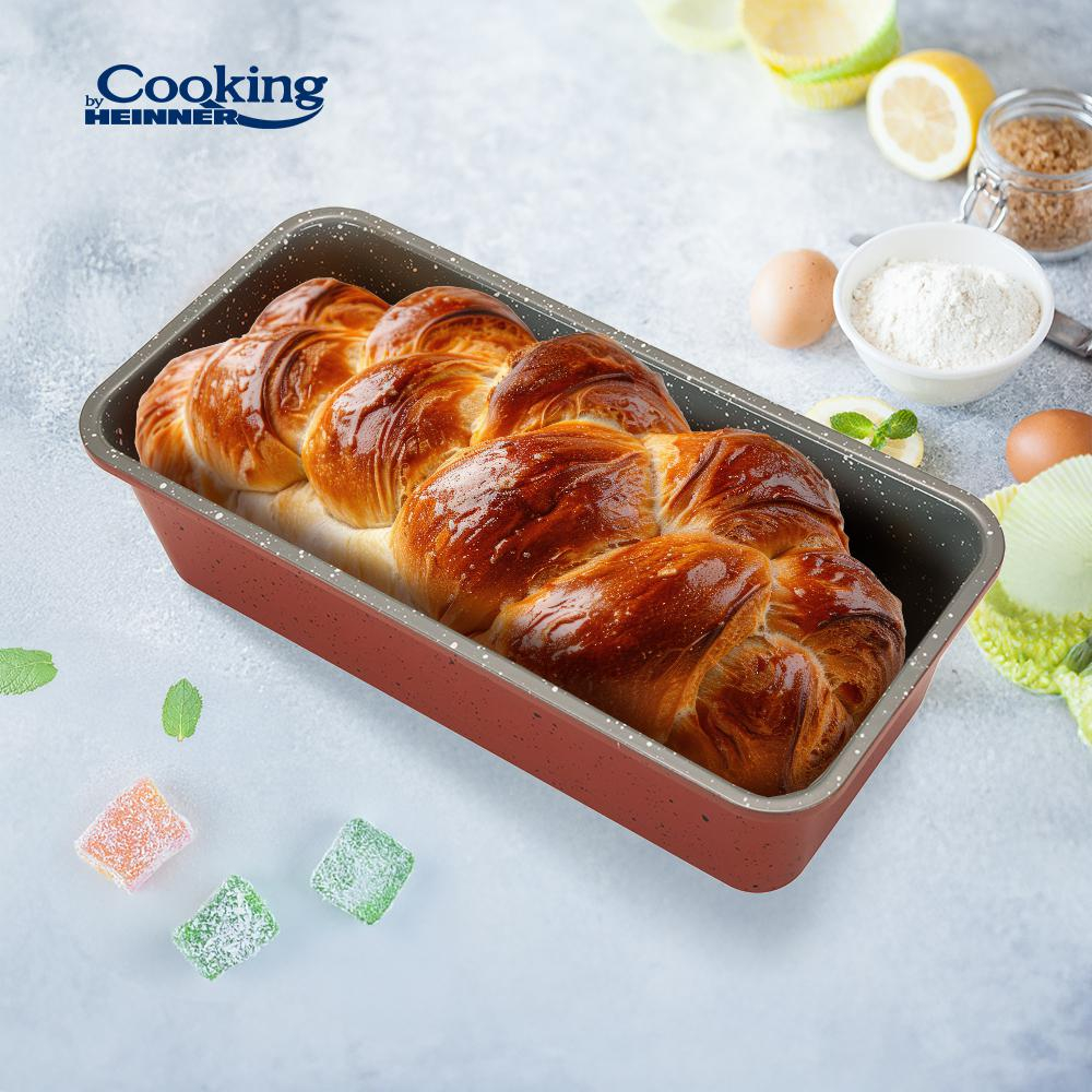 Tava copt cozonac / paine, acoperire ceramica, 30x14x9 cm, anca, cooking by heinner [4]