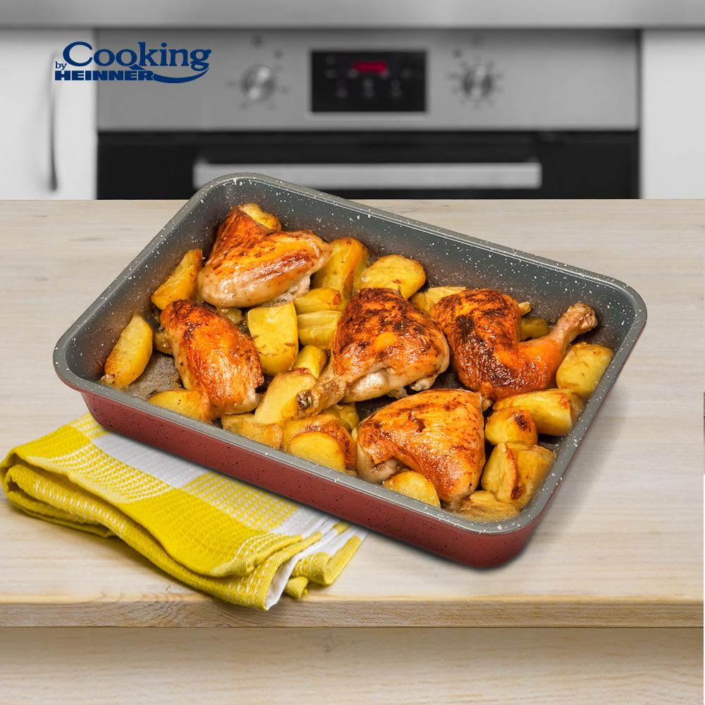 Tava cuptor acoperire ceramica, 35x26x7 cm, anca, cooking by heinner [4]