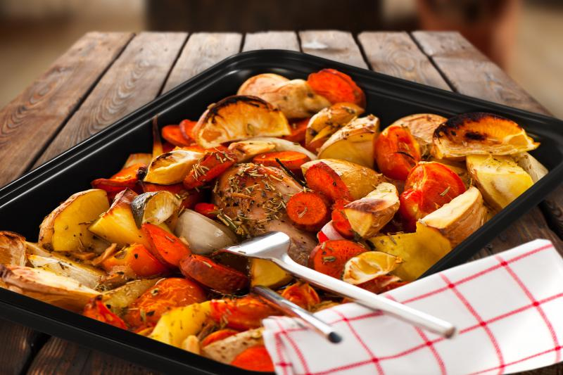 Tava cuptor teflon 42.5 x 29 x 5 cm,vanora home [2]