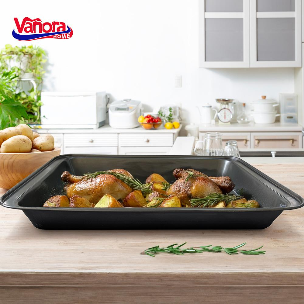 Tava cuptor teflon 42x29x5 cm, easy bake, vanora home [3]