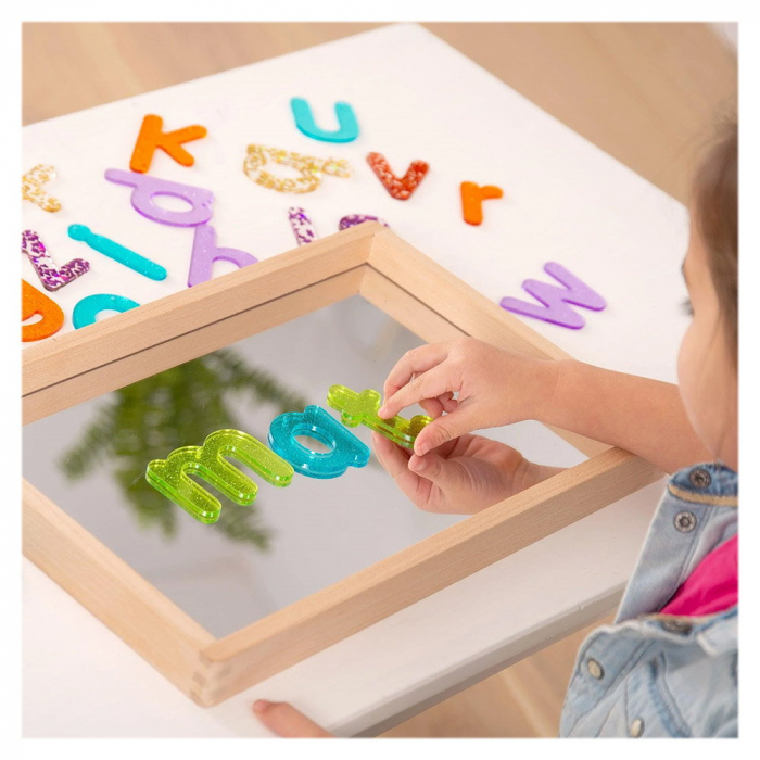 Tava din lemn cu oglinda acrilica, TickiT, 1-7 ani [5]