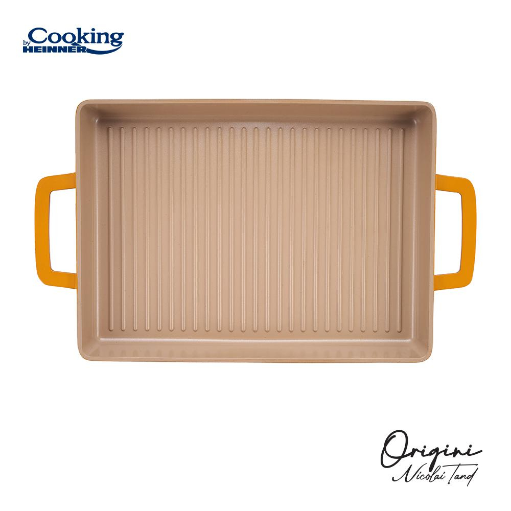 Tava gratar aluminiu turnat 36 x 26.4 x 4 cm, nicolai tand, origini, cooking by heinner [3]