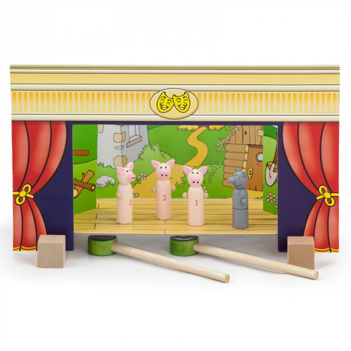 Teatru de papusi magnetic din lemn [2]