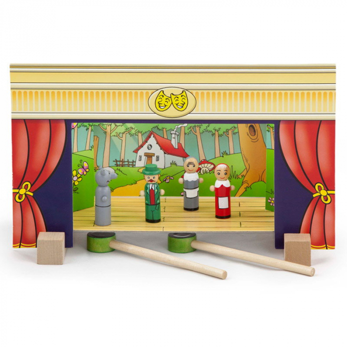 Teatru de papusi magnetic din lemn [3]