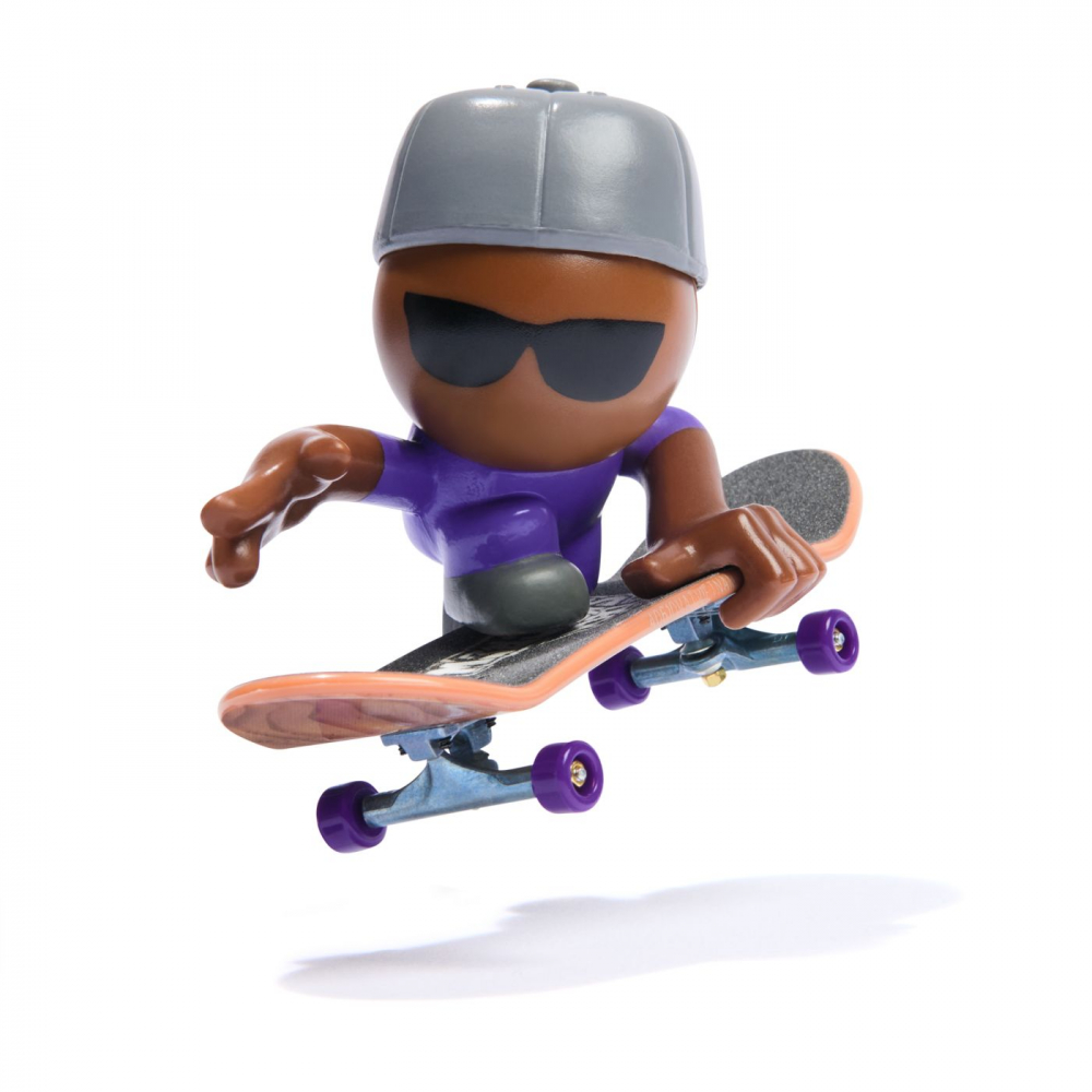 Tech dech sk8 crew pachet placa si figurina 9.6cm sapca gri, varsta de la 5 ani la 12 ani [4]