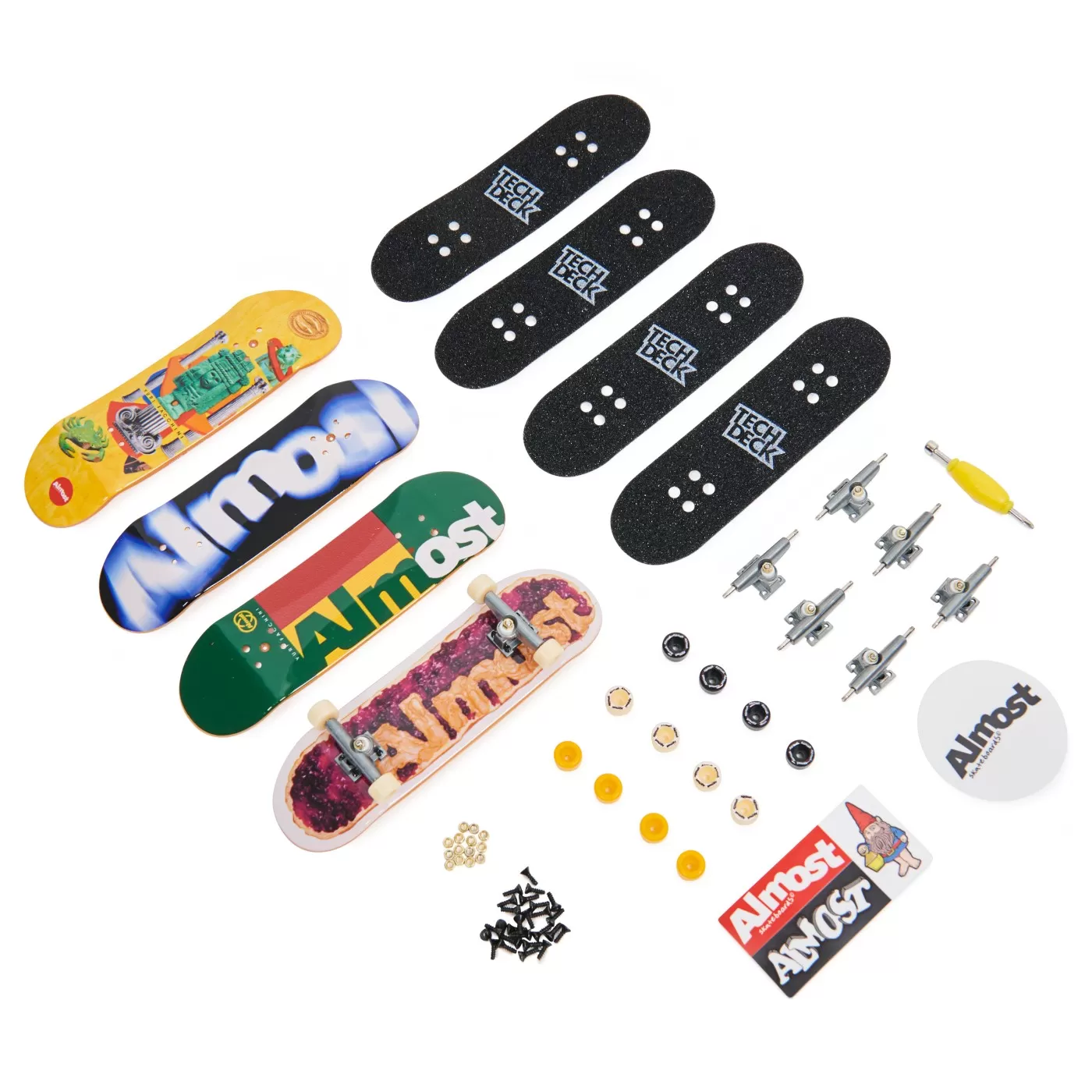 Tech deck pachet 4 piese fingerboard almost 9.6cm, varsta de la 6 ani la 12 ani [2]