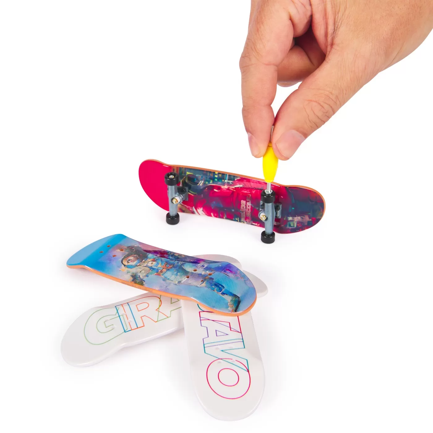 Tech deck pachet 4 piese fingerboard gustavo 9.6cm, varsta de la 6 ani la 12 ani [4]