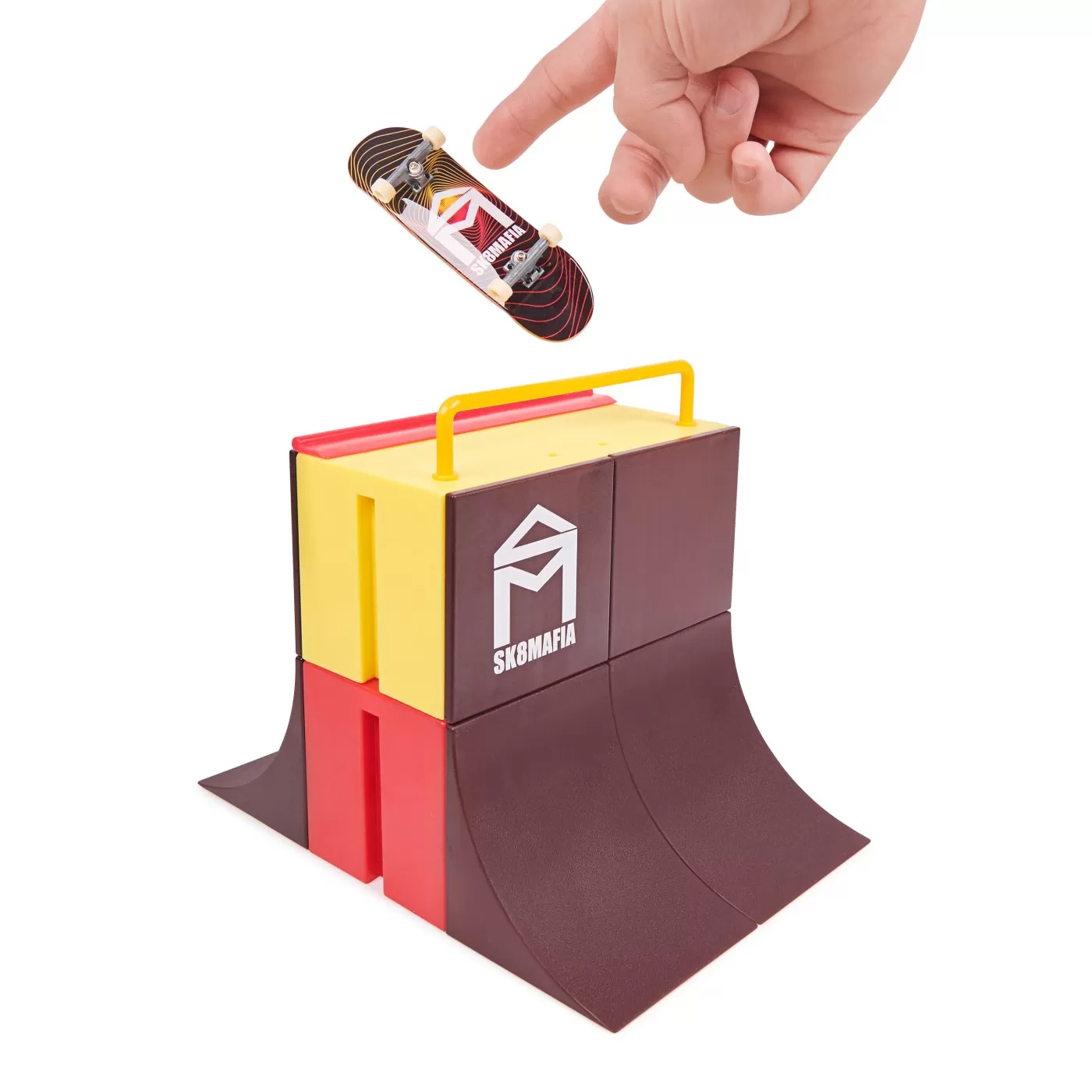 Tech deck pachet xconnect fingerboard sk8mafia vert wall, varsta de la 6 ani la 12 ani [6]