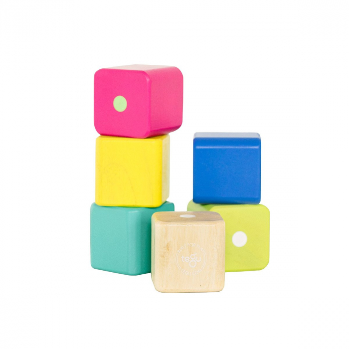 Tegu Baby 6, primele blocuri din lemn magnetic, 6 buc., 1-3 ani [2]
