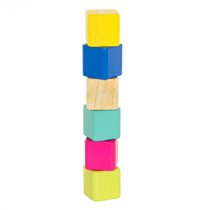 Tegu Baby 6, primele blocuri din lemn magnetic, 6 buc., 1-3 ani [3]