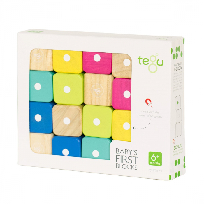 Tegu Baby, primele blocuri din lemn magnetic, 15 buc., 1-3 ani [5]