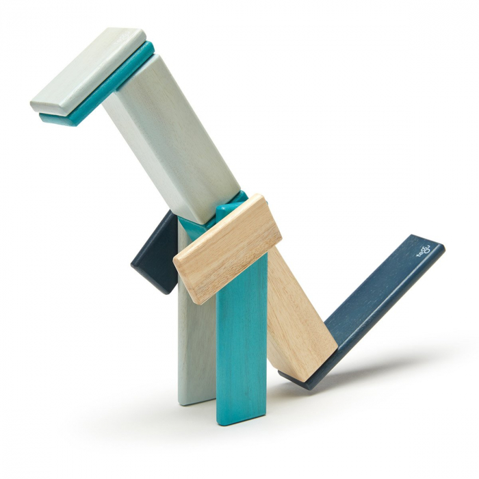 Tegu Blues, set 14 piese din lemn magnetic, 1-10 [3]