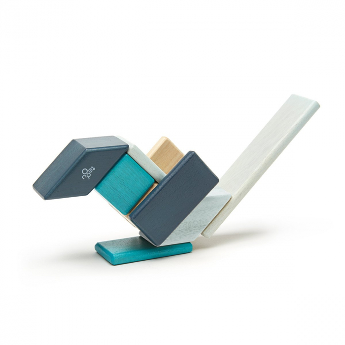 Tegu Blues, set 14 piese din lemn magnetic, 1-10 [2]