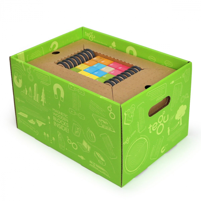 Tegu Classroom, set 130 piese din lemn magnetic, 1-10 [3]