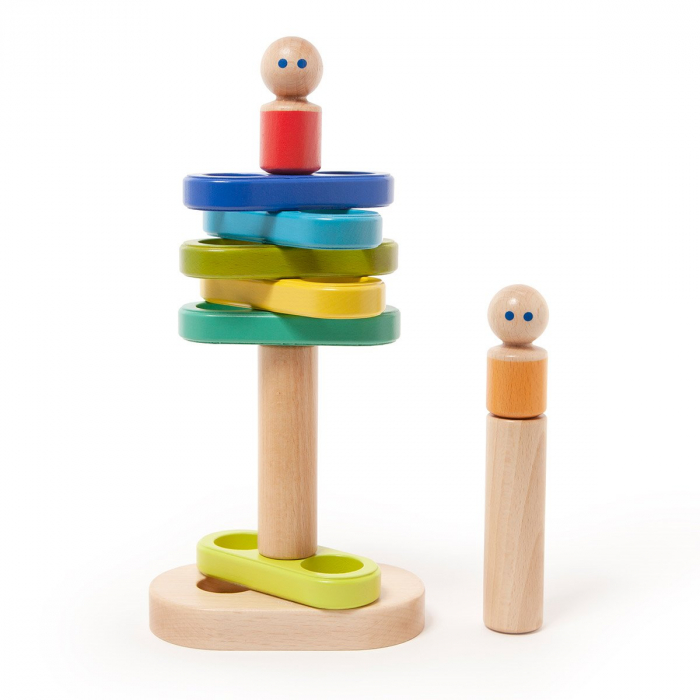Tegu Stacker, set din lemn magnetic, 1-4 ani [4]