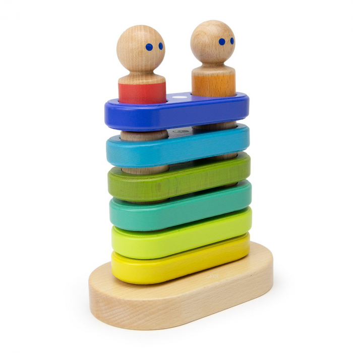 Tegu Stacker, set din lemn magnetic, 1-4 ani [5]